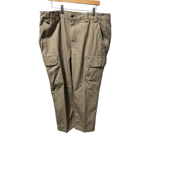 Duluth Cargo Pants Mens 42x30 Tan Relaxed Fit Workwear 8 Pockets - Picture 2 of 10